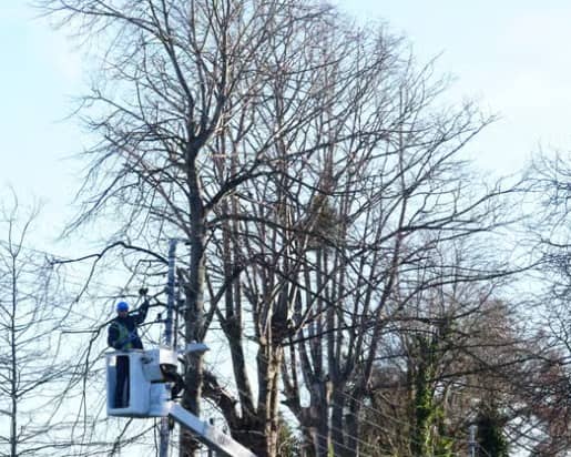 Specially-trained emergency workers during Storm Éowyn