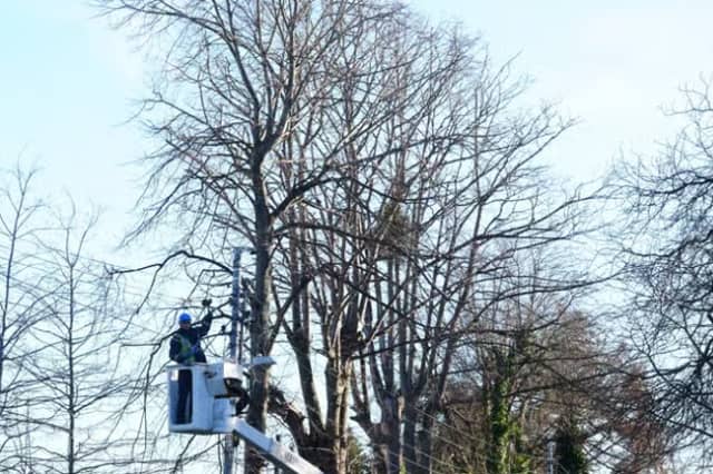 Specially-trained emergency workers during Storm Éowyn