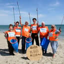 Pictured are members of Rosslare Tidy Towns Group: (L-R) Olga Zhyvytsia, Margret Hartigan, Micheál Delaney, Dima Plysuk, Pat Doyle and Sharon Fox. They all took part in a beach clean at the Big Beach Clean launch at Rosslare Strand in County Wexford