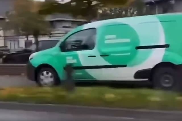 The An Post van seen in the footage