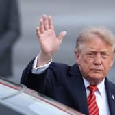 Donald Trump waving