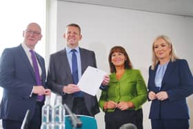 John Swinney, Rhun ap Iorwerth, Mary Lou McDonald and Michelle O’Neill