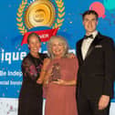 Monique Makepeace (Be Independent) receiving the Social Innovation Award from Home & Community Care Ireland (HCCI)