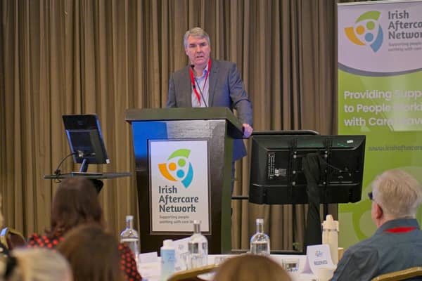 Dr Niall Muldoon, Ombdudsman for Children at the Irish Aftercare Network conference