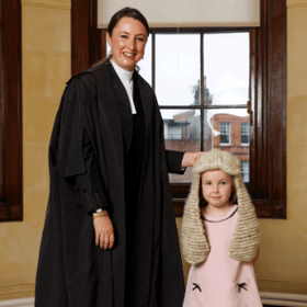 Pictured is Kate Egan SC from Newbridge, Co Kildare with her daughter Isabel (age 4)