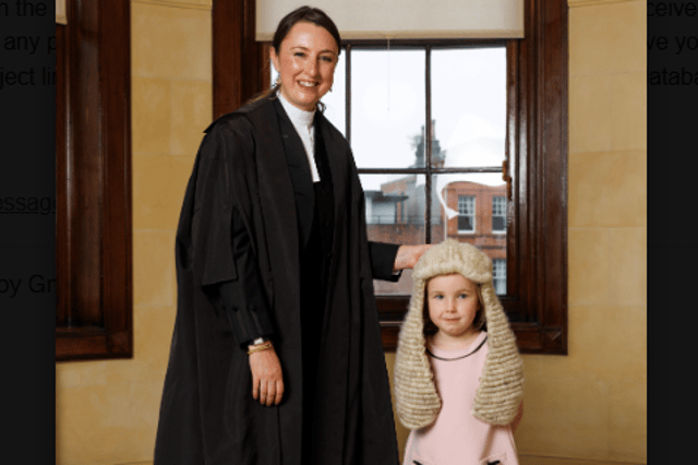 Pictured is Kate Egan SC from Newbridge, Co Kildare with her daughter Isabel (age 4)