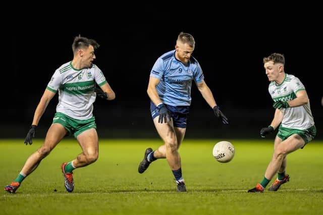 Eadestown midfielder Niall Cummins in action during the first half of their SFC 'A' semi-final with Sallins
