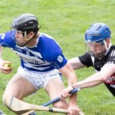 Naas star Rian Boran in SHC action against Conor O'Grady of Maynooth