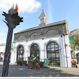 A section of Market Square in Kildare Town