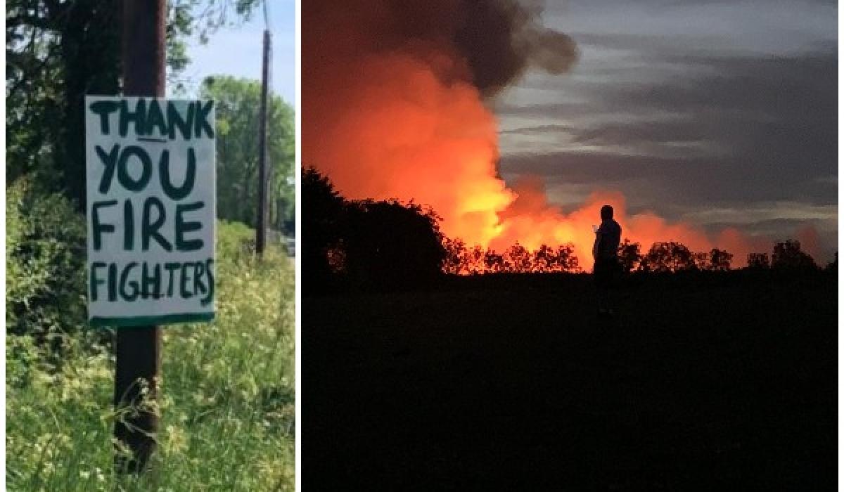 Kildare Fire Service units contain wild fire near Donadea but remain