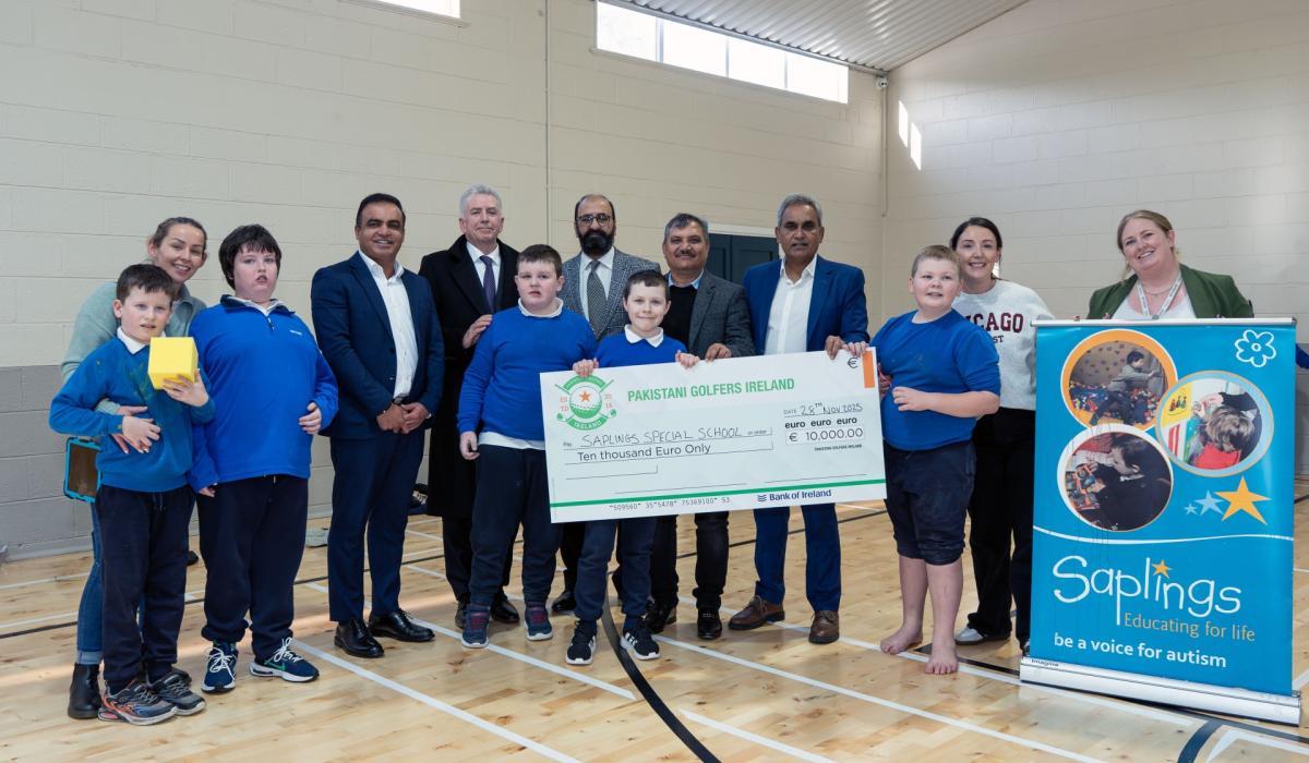 Pakistani Golfers Ireland donate €10,000 to special school attended by Kildare pupils