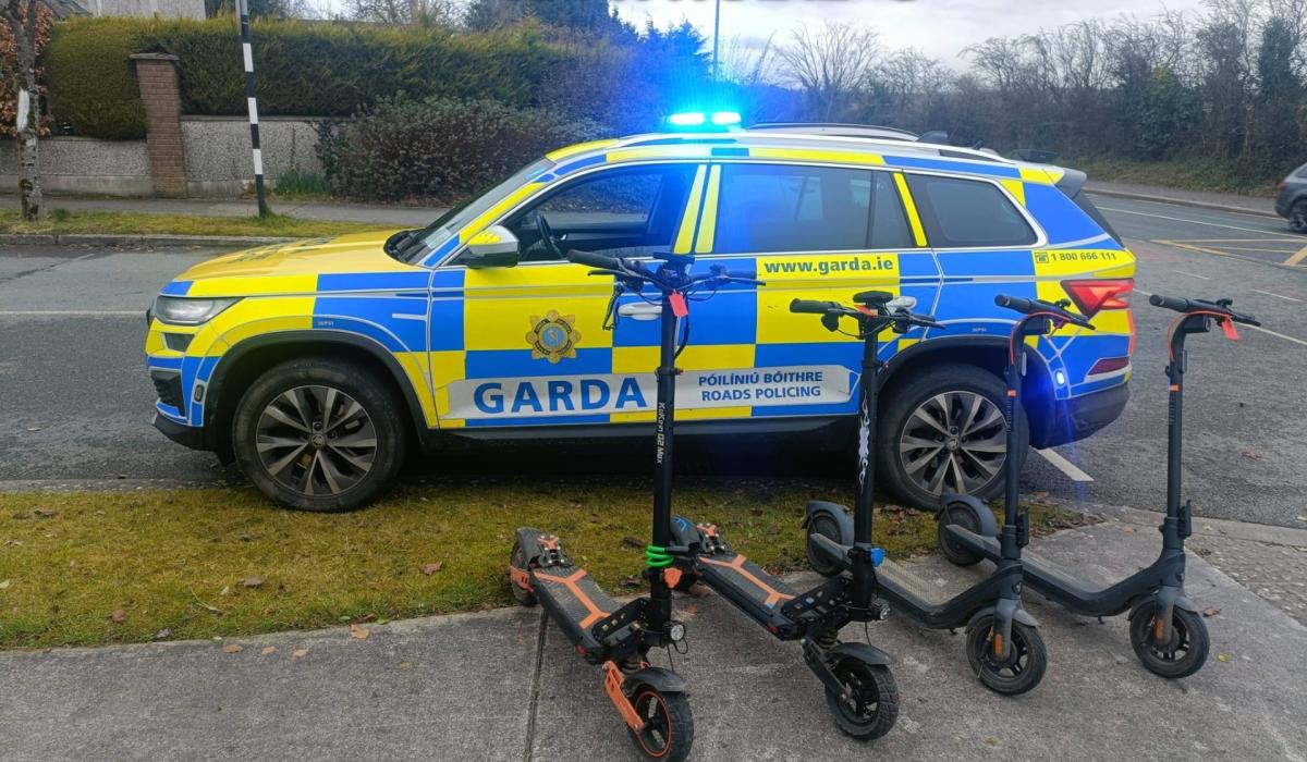 Kildare gardai seize illegal high-powered e-scooters in Naas