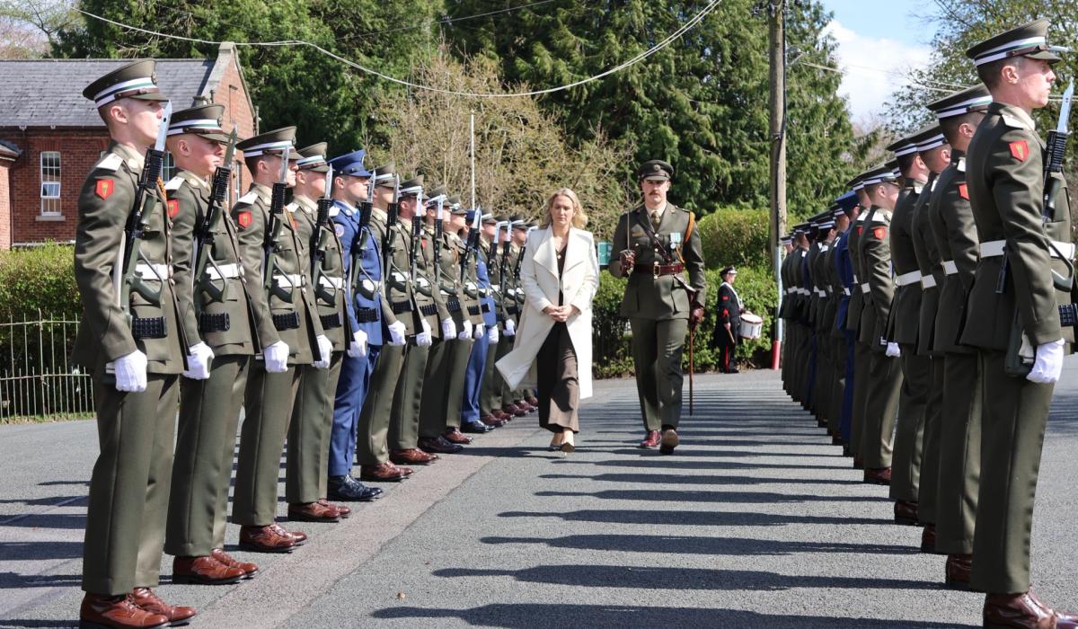 Minister visits Kildare to welcome new cadets at Curragh Camp
