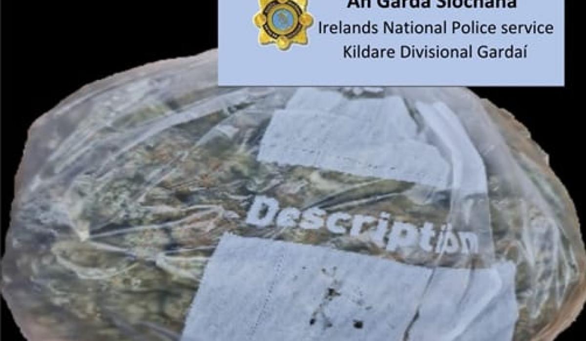 KILDARE €5k bag of cannabis found in car stopped by Naas gardaí