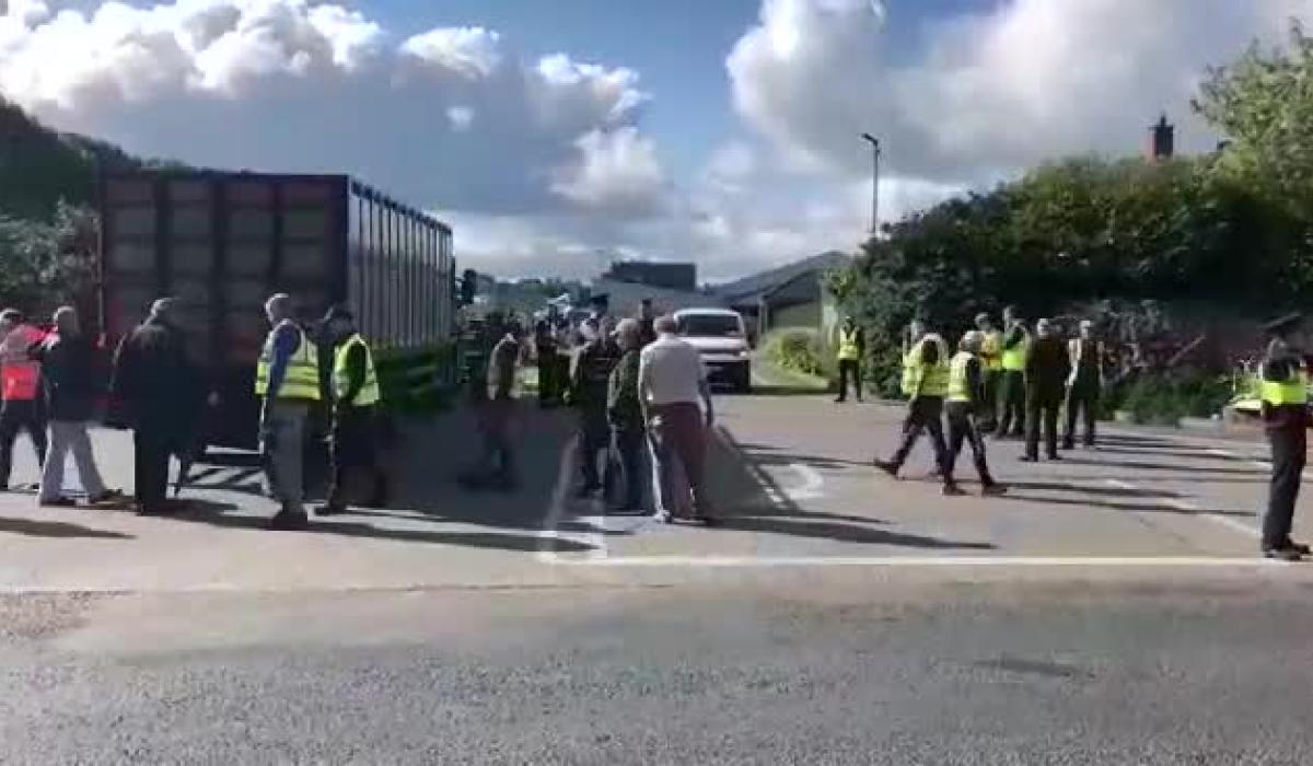 WATCH Beef farmers escalate protest at Kildare town meat factory this