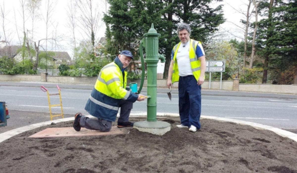 Old water pump a new feature on Leixlip street Kildare Live