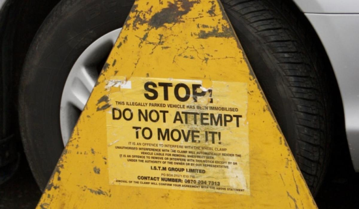 Clamping of cars cannot be outlawed in Kildare