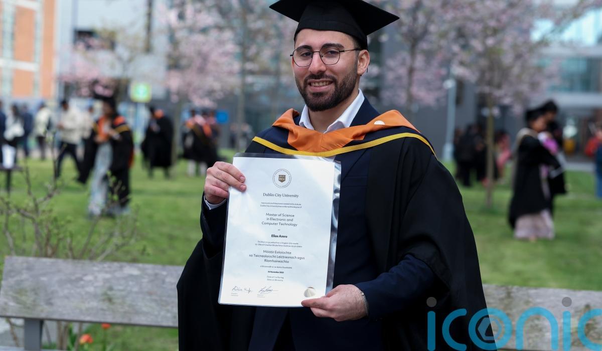 Palestinian tech student tops class at Dublin university