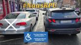 Motorist reprimanded by garda&iacute; for parking in disabled bay located in Kildare 