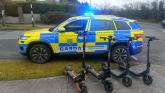 Kildare gardai seize illegal e-scooters in Naas