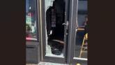 WATCH: Damage caused to front door of Kildare caf&eacute; by burglars