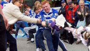 PHOTO GALLERY: Men battle over bras in Naas town square
