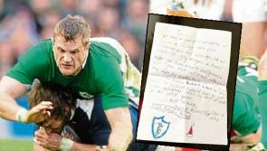 Rugby hero Heaslip praises young Naas GAA supporter for heartwarming "hometown" letter