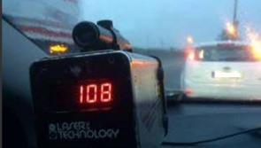 Motorist traveling 108km per hour in 60km zone in Castledermot