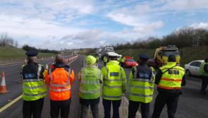 Major garda motorway checkpoint in operation in Kildare today