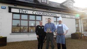 Best Chef and Bar Award to Crookstown Inn for three years in a row