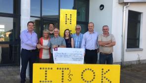 Athy Darkness into Light hand cheque for over €33,000 to Pieta House