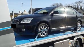 PICTURE: Garda&iacute; seize vehicle after the car 'turned away from a Covid-19 checkpoint' 