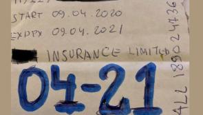 Can you believe it?! Gardaí nab motorist with ‘homemade’ insurance disc 