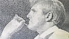 Kildare's Jack McKenna on the oche in 1990
