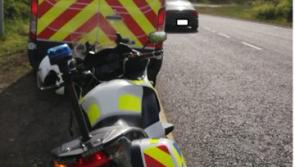 PICTURE: Naas Garda&iacute; catch driver using mobile phone on N7