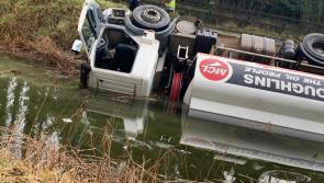 FREAK ACCIDENT: Driver's lucky escape as tanker topples  into Kildare canal