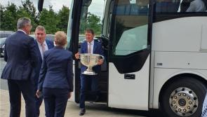 All-Ireland winners Kerry stop off in Kildare to gather refreshments for journey home