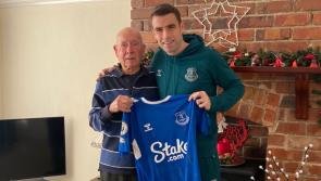 WATCH: Ireland captain Seamus Coleman surprises Everton fan with perfect Christmas present