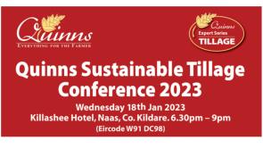 Save the date: Naas hosts Quinns sustainable tillage conference 2023