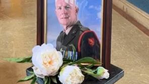 Funeral service held for Acting Sergeant-Major Declan ‘Doc’ O' Connell in The Curragh, County Kildare