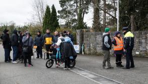 BREAKING: Protest at refugee accommodation site in Kildare today