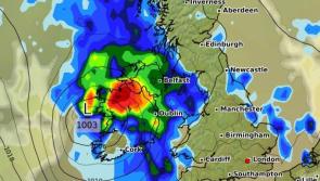 BATTEN DOWN THE HATCHES! Kildare forecast to get downpours this evening and tomorrow morning 