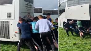 WATCH: Kildare bus operator slams National Ploughing Championships as teens forced to push coach out of muddy car park