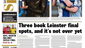 In this week's Leinster Leader sport