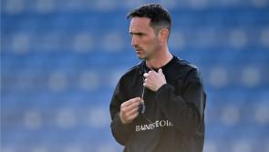 Kildare hurling manager Brian Dowling reacts to Laois loss