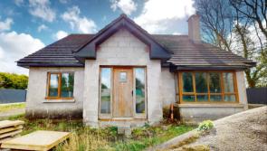 PICTURES: Half-finished Kildare house with planning for grand extension on sale for €275k