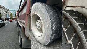 'Hard to believe': Trucker with dangerously worn tyres gets penalty points and TWO fines