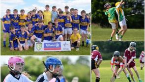 PICTURES: Busy day of action at Cumann na mBunscol hurling and camogie finals