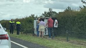 Traffic delays in Kildare as van flips onto its side in M7 crash