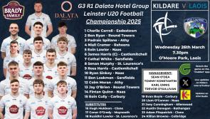 Kildare name U20 side to take on Laois